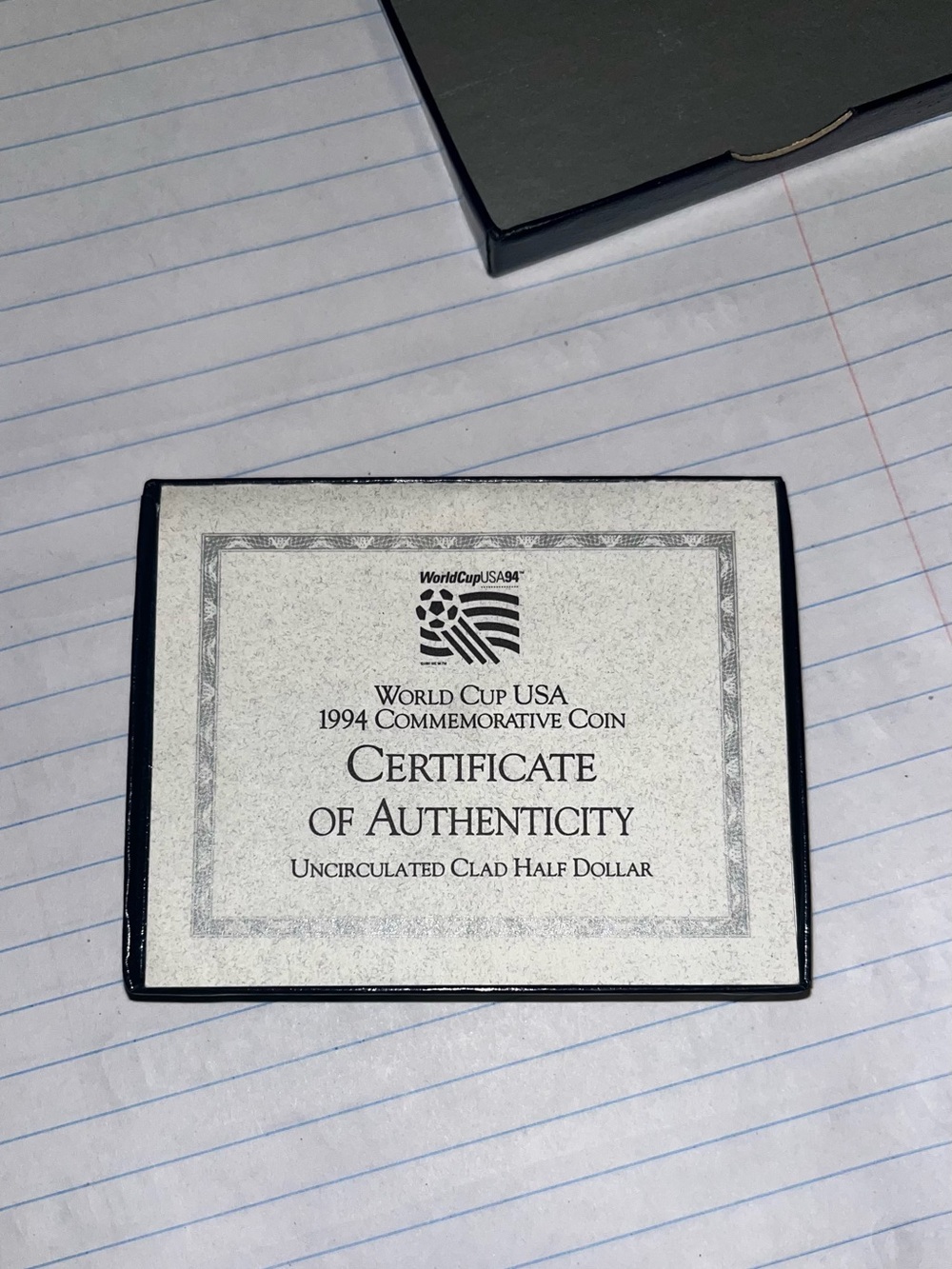 World Cup USA 1994 Commemorative Coin Uncirculated Clad Half Dollar With COA